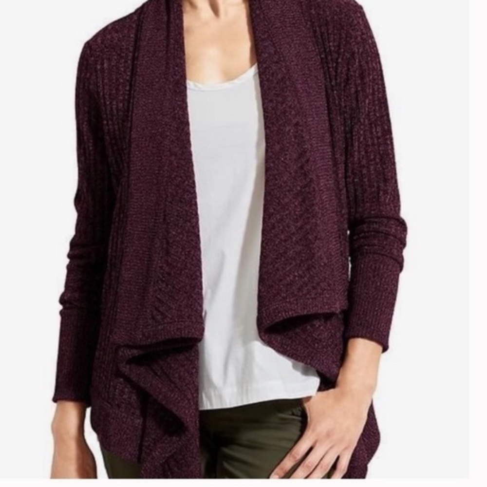 ATHLETA Tiburon Wrap Cardigan in Wild Raisin XXS